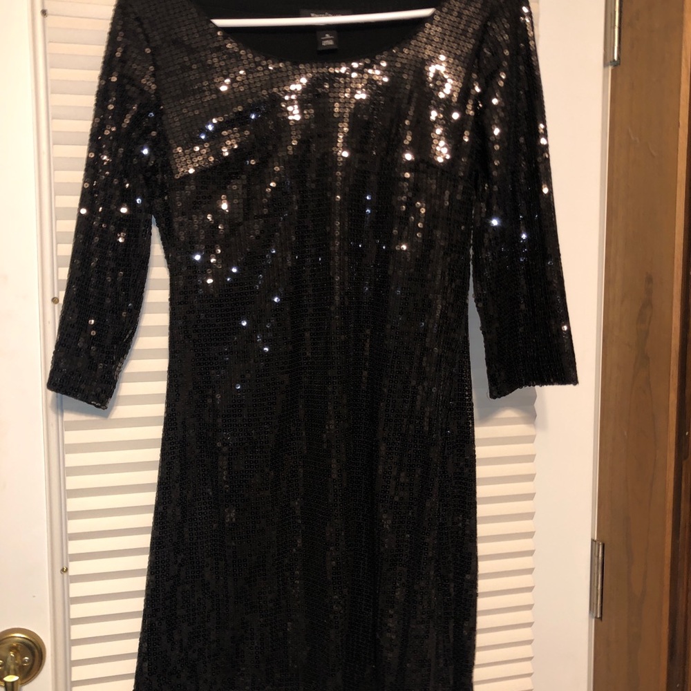 WHBM long sleeve mini dress